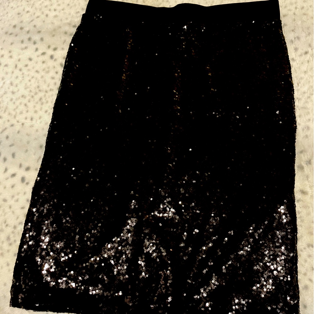 Torrid Black Sequin Pencil Skirt | Size 1